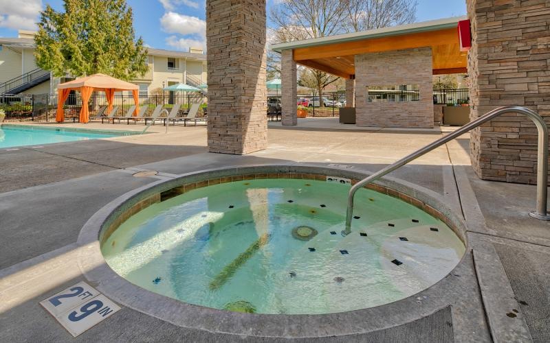 a hot tub